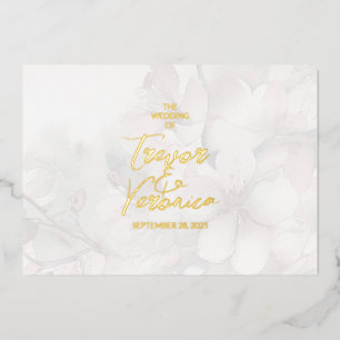 Invitation En Aluminium Cherry Blossom Mariage