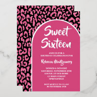 Chic Sweet 16 Impression Anniversaire Argent