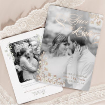 Chinoiserie Floral Spring Enregistrer la date