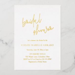 Invitation En Aluminium Chloe Elegant Fête des mariées