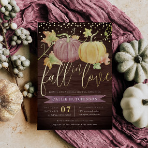 Invitation En Aluminium Citrouille automne   Fête des mariées d'automne