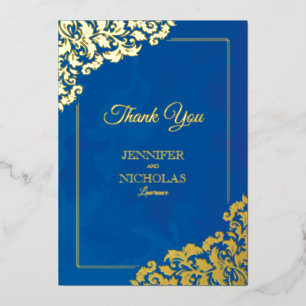 Invitation En Aluminium Classic élégant avec ornements floraux pour Mariag