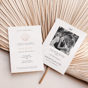 Invitation En Aluminium Coastal Chic Foil Mariage Inviter Noir Blanc