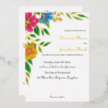 Code QR de mariage de printemps-été Fleur Brillant