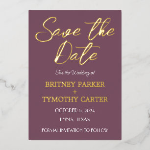 Invitation En Aluminium Code QR moderne Photo Mariage de lavande violet