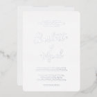 Coeur tiré à la main | Mariage de texte Silver Foi