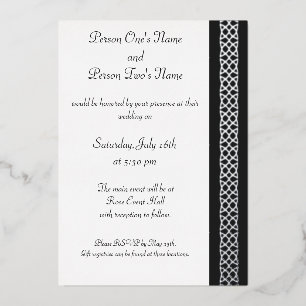 Invitation En Aluminium Coeurs de tressage celtique dans l'Invitation à l'