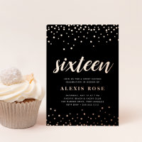 Confetti Pop | Sweet sixteen Anniversaire Rose Or