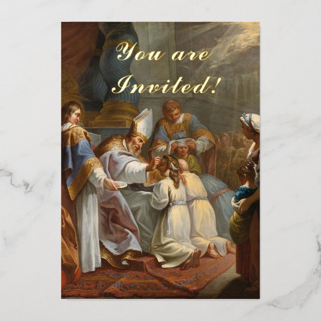 Invitation En Aluminium Confirmations (Recto)