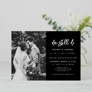 Invitation En Aluminium Contemporain Nous faisons toujours Vow renouvellem