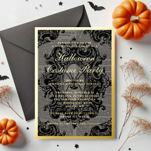 Invitation En Aluminium Costume de spider gothique pour soirée d'Halloween