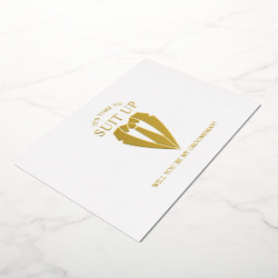 Invitation En Aluminium Costume d'or - Proposition de fabricant personnali