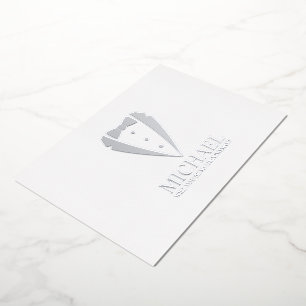 Invitation En Aluminium Costume Tuxedo Silver Personnalisé Groomsman Propo