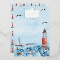 Coucou C'est Un Garçon Phare Océan Baby Shower