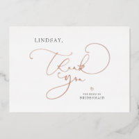 Couleur modifiable Cute Script Demoiselle d'honneu