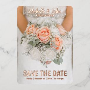 Invitation En Aluminium couverture de film d'invitation de mariage élégant