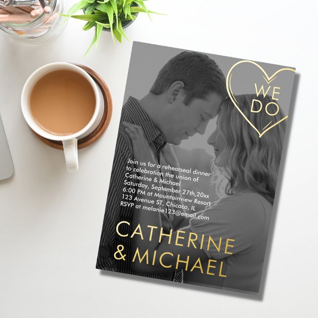 Invitation En Aluminium Couverture de magazine - photo sombre - minimalist (Créateur téléchargé)