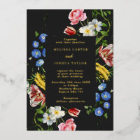 Dark Dutch Master Floral Frame Mariage Or