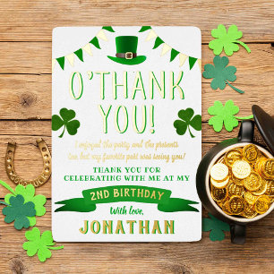 Invitation En Aluminium Deux chanceux Saint-Patrick jour de 2e anniversair