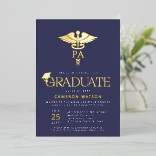 Invitation En Aluminium Diplôme d'assistant de médecin École de fin d'étud
