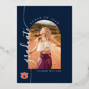 Invitation En Aluminium Diplômé de l'Université d'Auburn – Tigers d'Auburn