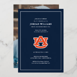 Invitation En Aluminium Diplômé de l'Université d'Auburn – Tigers d'Auburn