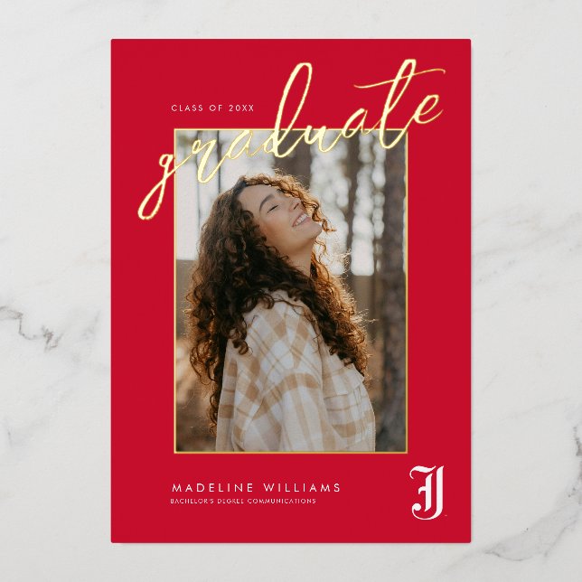 Invitation En Aluminium Diplôme de l'Université d'État de Jacksonville (Recto)