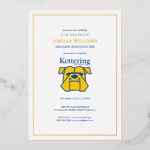 Invitation En Aluminium Diplômé de l'Université Kettering