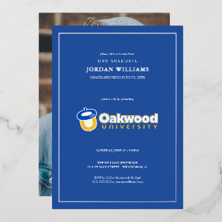Invitation En Aluminium Diplômé de l'Université Oakwood