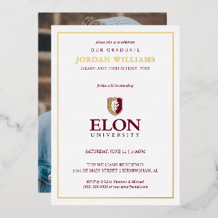 Invitation En Aluminium Diplômé d'Elon