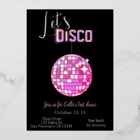 Disco Bachelorette Dernière Danse Neon