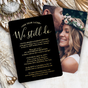 Invitation En Aluminium DIY Couleur TOUT Anniversaire de Mariage Nous le F