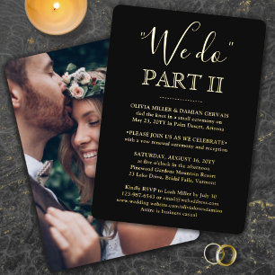 Invitation En Aluminium do-it-yourself Couleur Sequel Mariage photo noir N