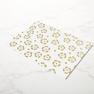 Invitation En Aluminium Dossier de fleurs personnalisé pour anniversaire