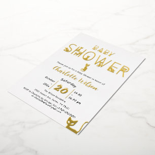 Invitation En Aluminium Douce Fête de Naissance Chat Mignon Pastel