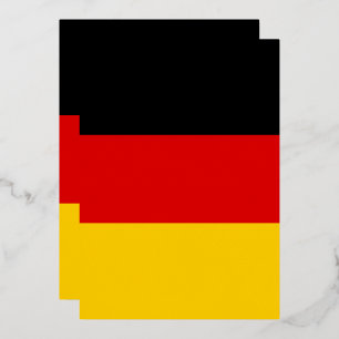 Invitation En Aluminium Drapeau allemand