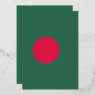 Invitation En Aluminium Drapeau du Bangladesh