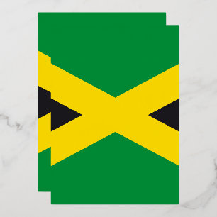 Invitation En Aluminium Drapeau jamaïcain