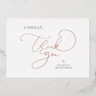 Invitation En Aluminium Éditable Couleur Cute Script Bridesmaid Merci