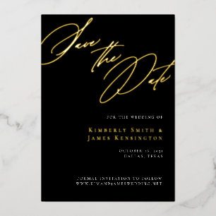 Invitation En Aluminium Élégant appel à la calligraphie formelle Mariage E