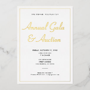 Invitation En Aluminium Élégant Événement d'Entreprise Minimaliste