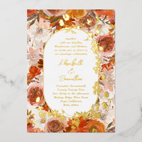Elégant Mariage d'abondance de la couronne or