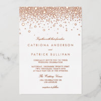 Élégant Mariage de Rose de  de points Confetti Pre