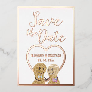 Invitation En Aluminium Elégant Mariage photo moderne Couple Enregistrer L