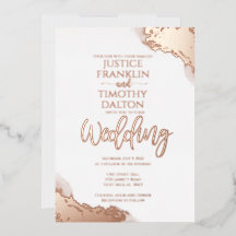 Elégant Rose Gold Corner Mariage frontière