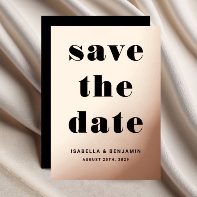 Invitation En Aluminium Élégant Rose Gold Foil Mariage Enregistrer La Date (Elegant Rose Gold Foil Wedding Save The Date Foil Invitation)