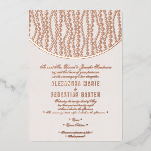 Invitation En Aluminium Élégant script romantique Blush Mariage Rose or