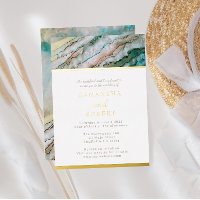 Elégant Turquoise et Gold Driftwood Beach Mariage