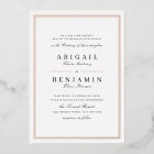 Elégante bordure or minimaliste mariage