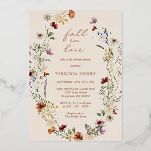Invitation En Aluminium Elégante Fête des mariées Rose Gold Foil Invitatio